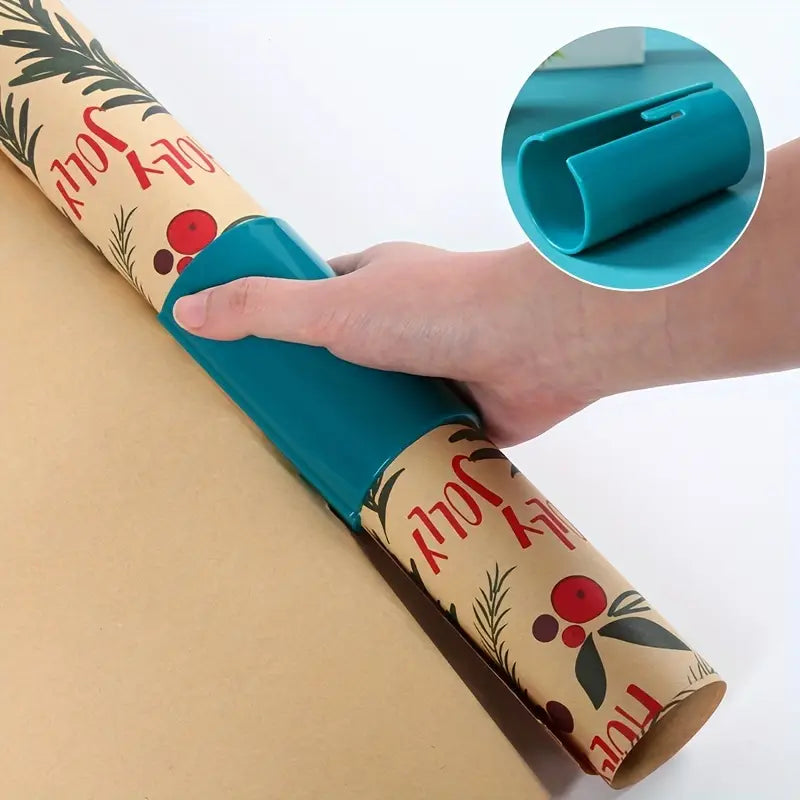 Portable Christmas Gift Wrap Cutter | Easy Film & Wrapping Paper Tool, No Battery Needed