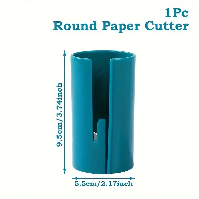 Portable Christmas Gift Wrap Cutter | Easy Film & Wrapping Paper Tool, No Battery Needed